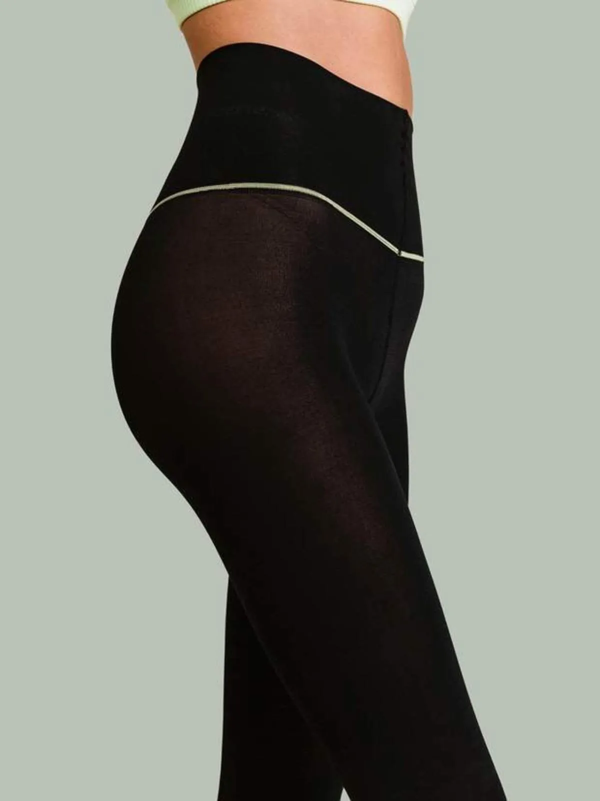 Semi Opaque Tights - Black