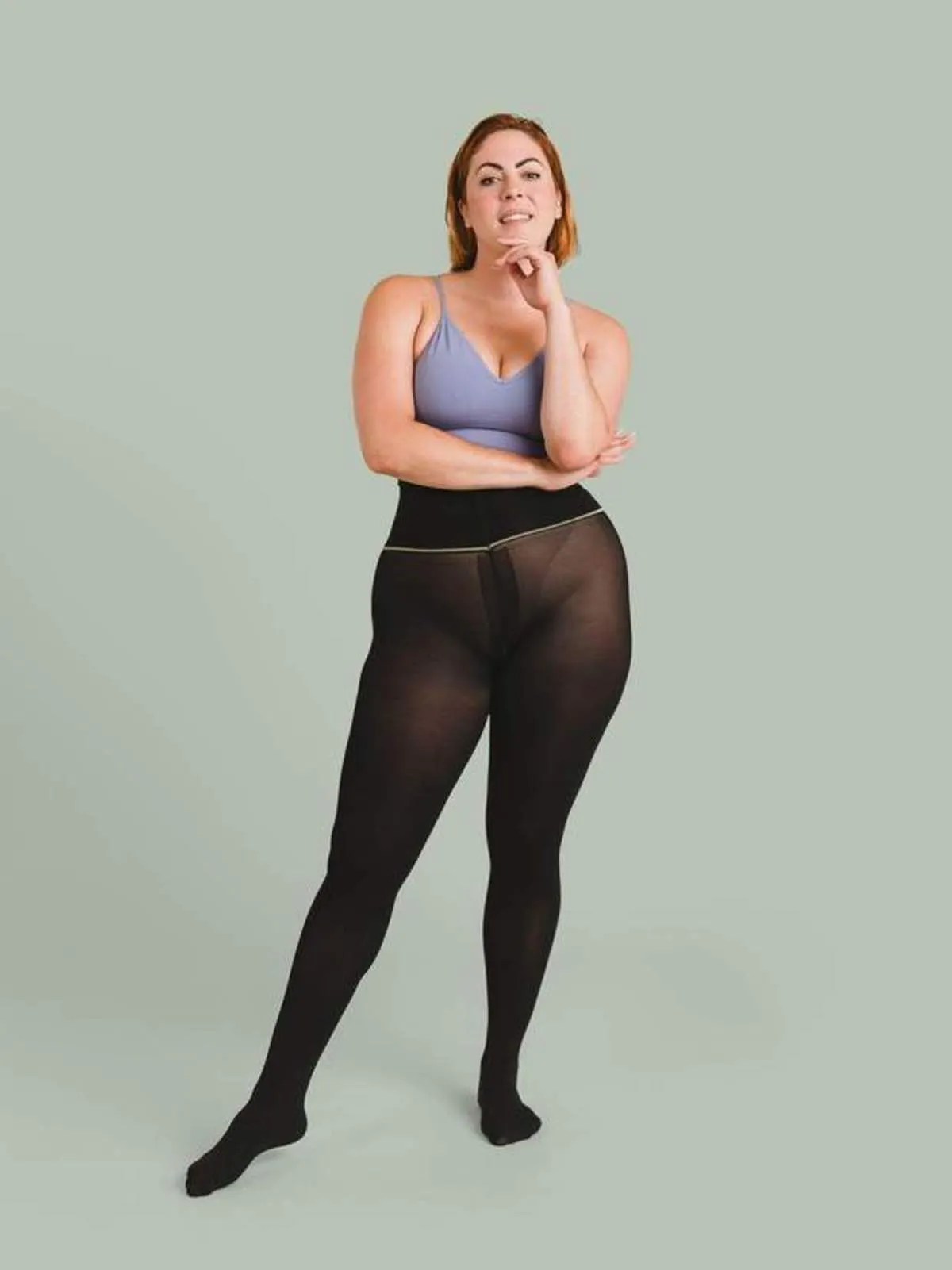 Semi Opaque Tights - Black