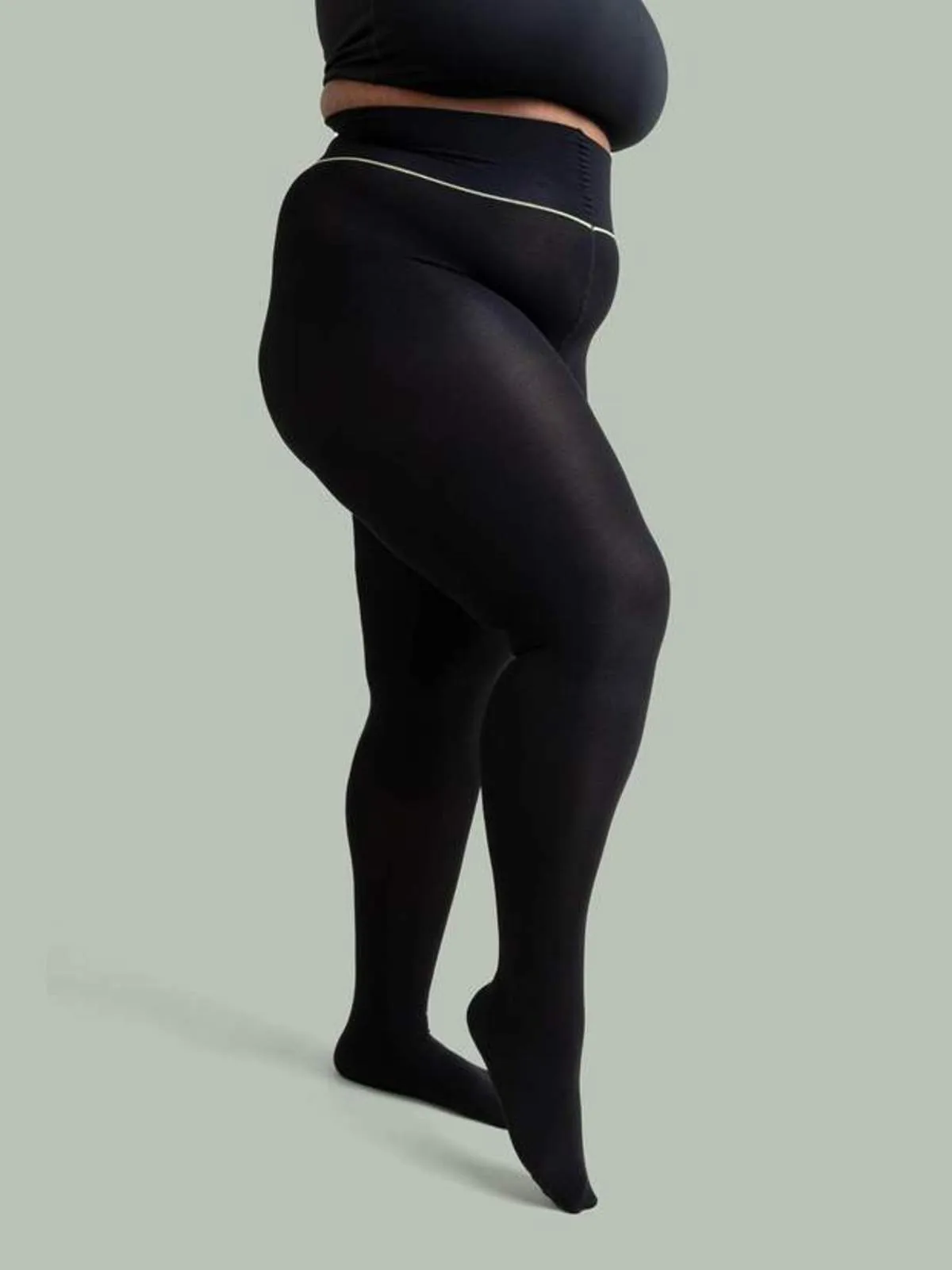 Semi Opaque Tights - Black