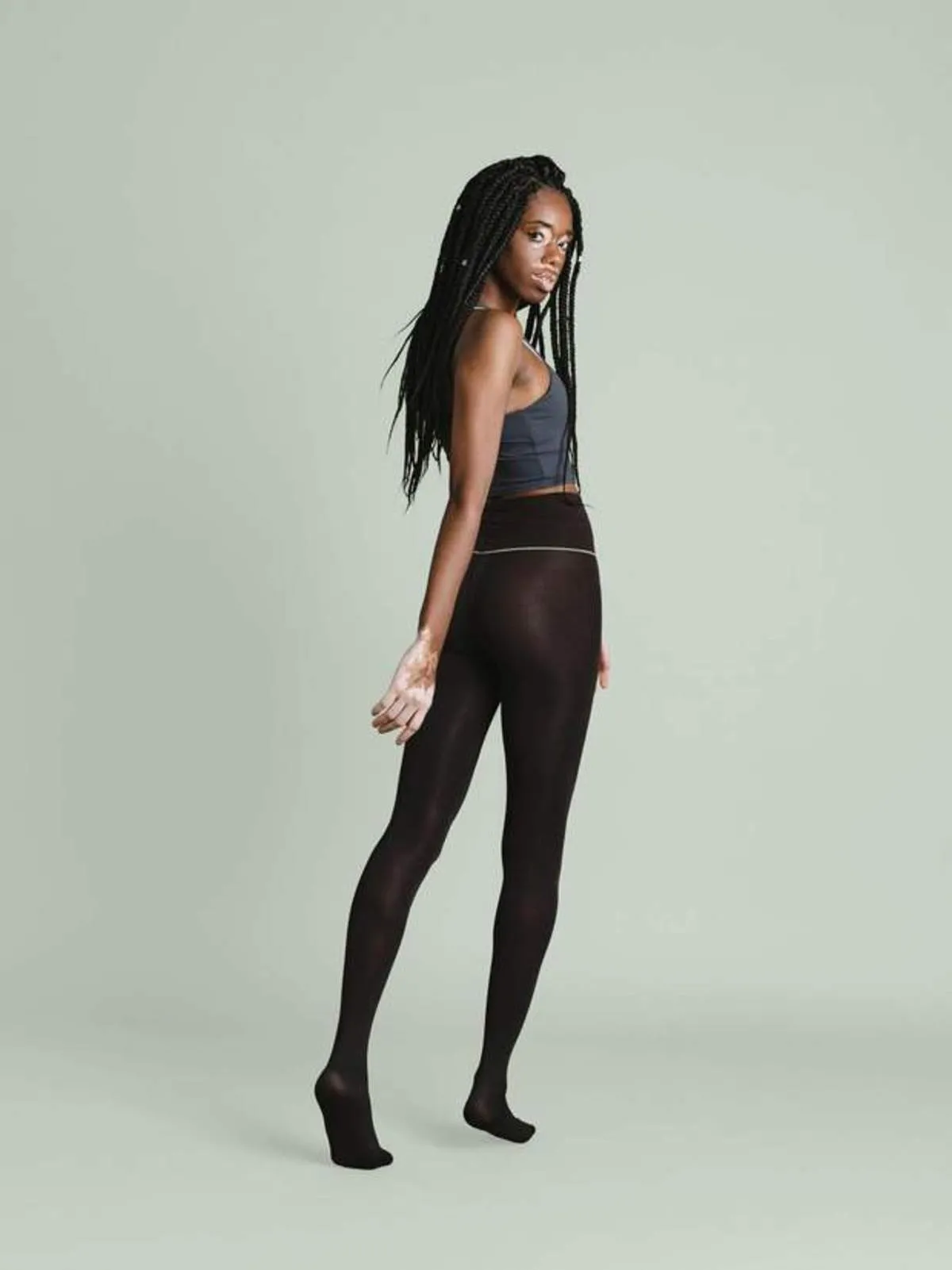 Semi Opaque Tights - Black