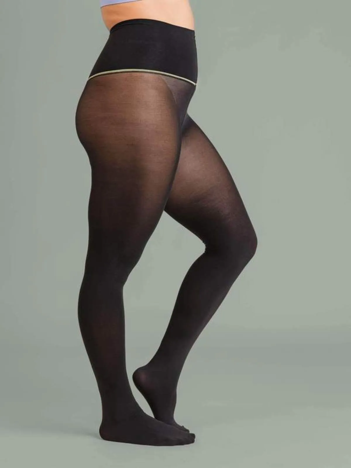 Semi Opaque Tights - Black