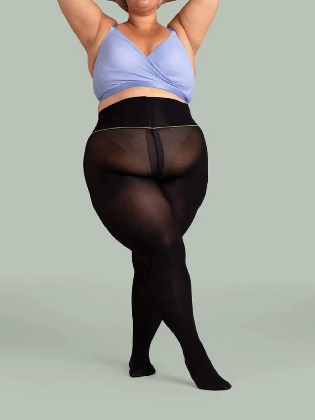 Semi Opaque Tights - Black