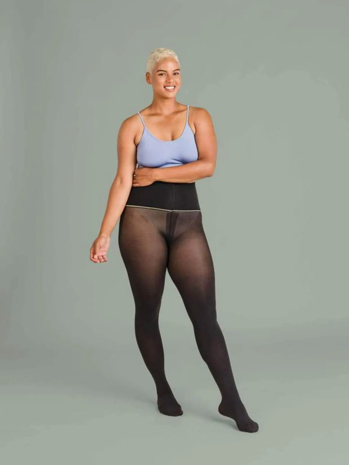 Semi Opaque Tights - Black