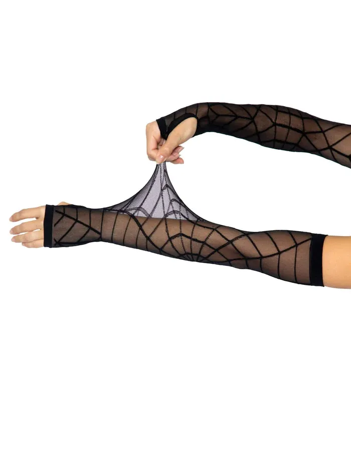 Sheer Spiderweb Arm Warmer