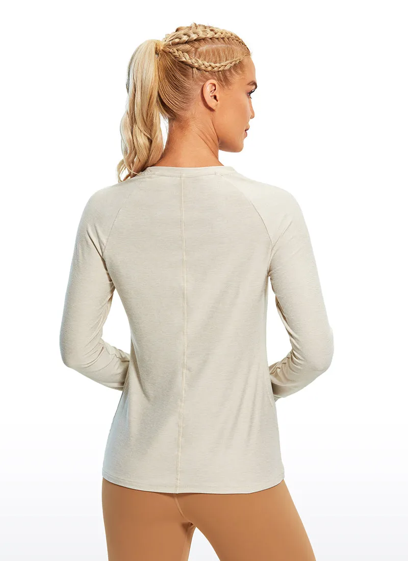 Soft Heather Long Sleeves Thumbholes