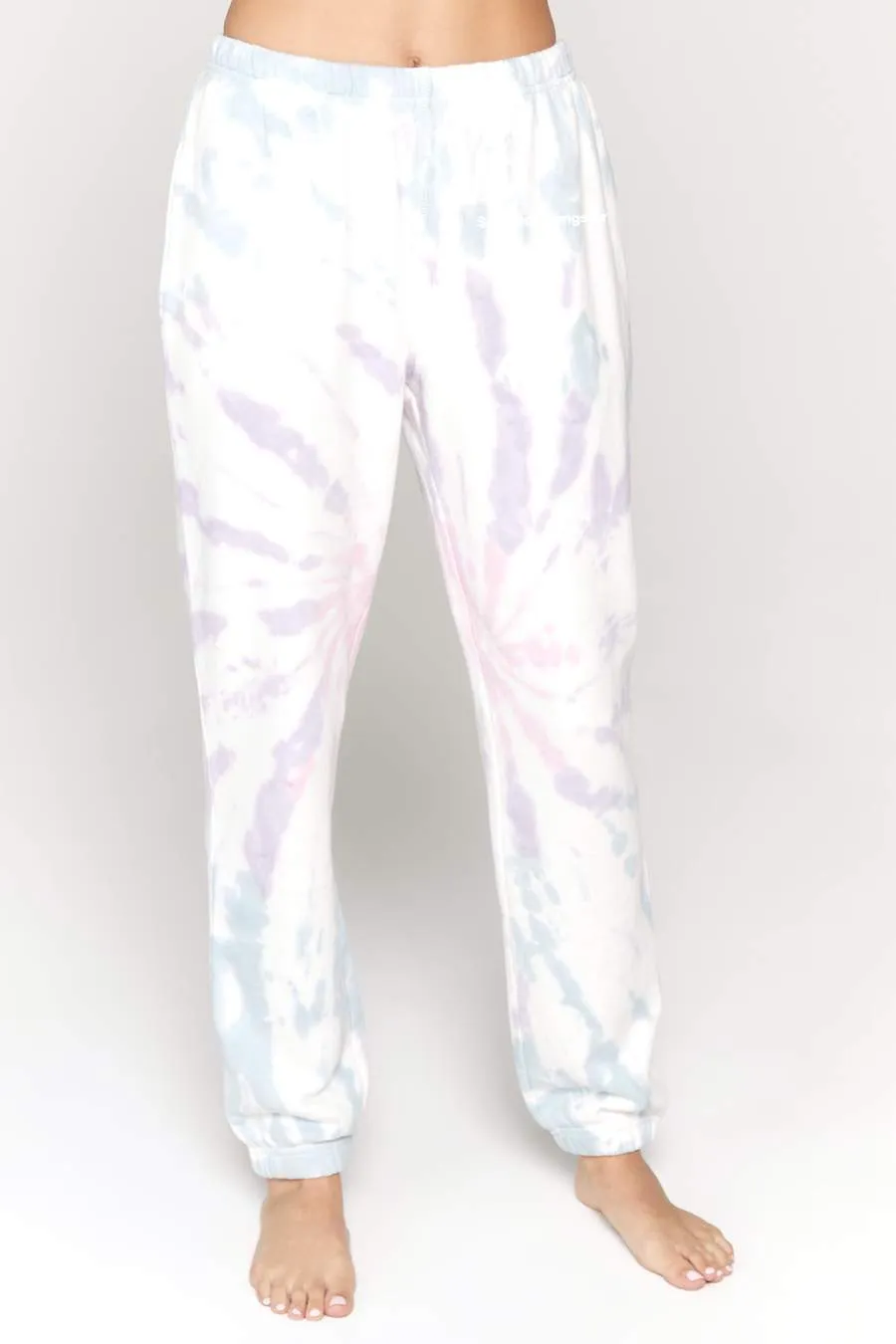 Spiritual Gangster Laguna Sweatpant in Pastel Swirl Tie Dye