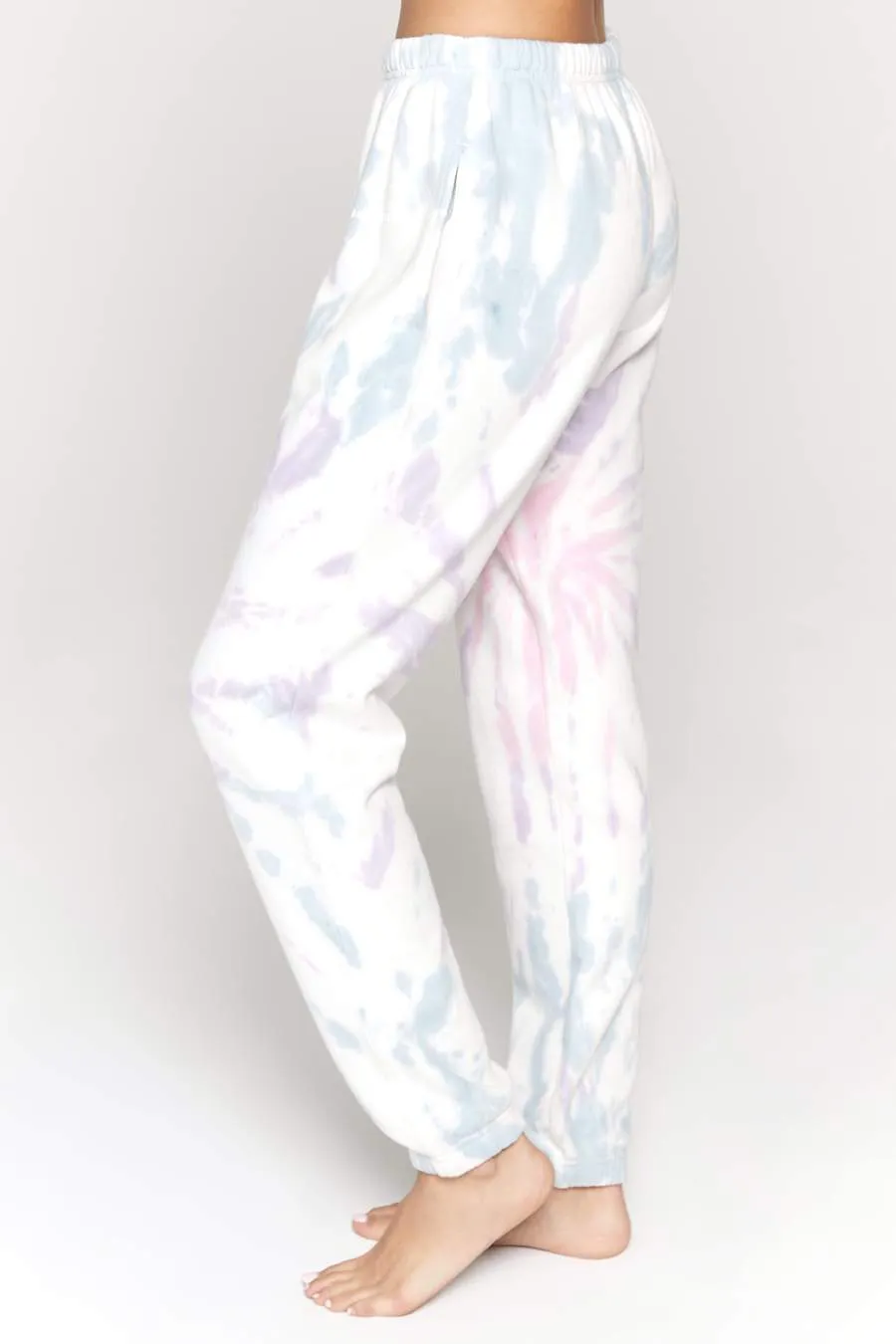 Spiritual Gangster Laguna Sweatpant in Pastel Swirl Tie Dye