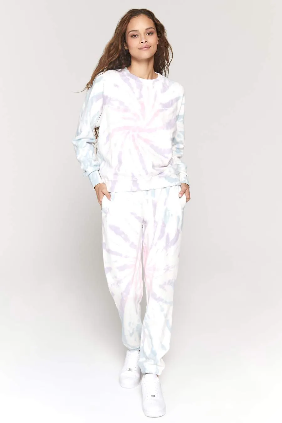 Spiritual Gangster Laguna Sweatpant in Pastel Swirl Tie Dye