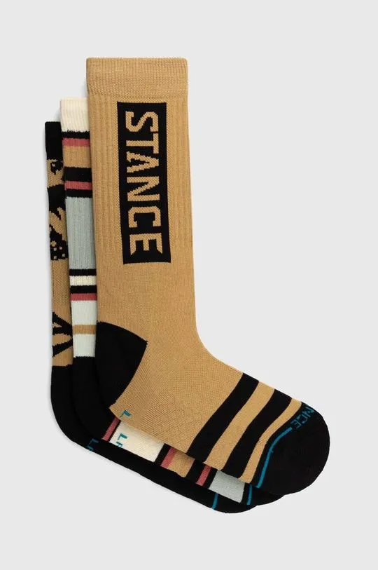 Stance socks Dunes 3 Pack beige color A556A24DUN