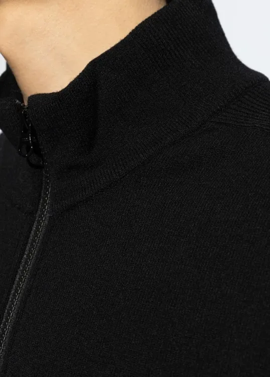 STONE ISLAND  |Pullovers Wool Long Sleeves Plain Logo Sweaters