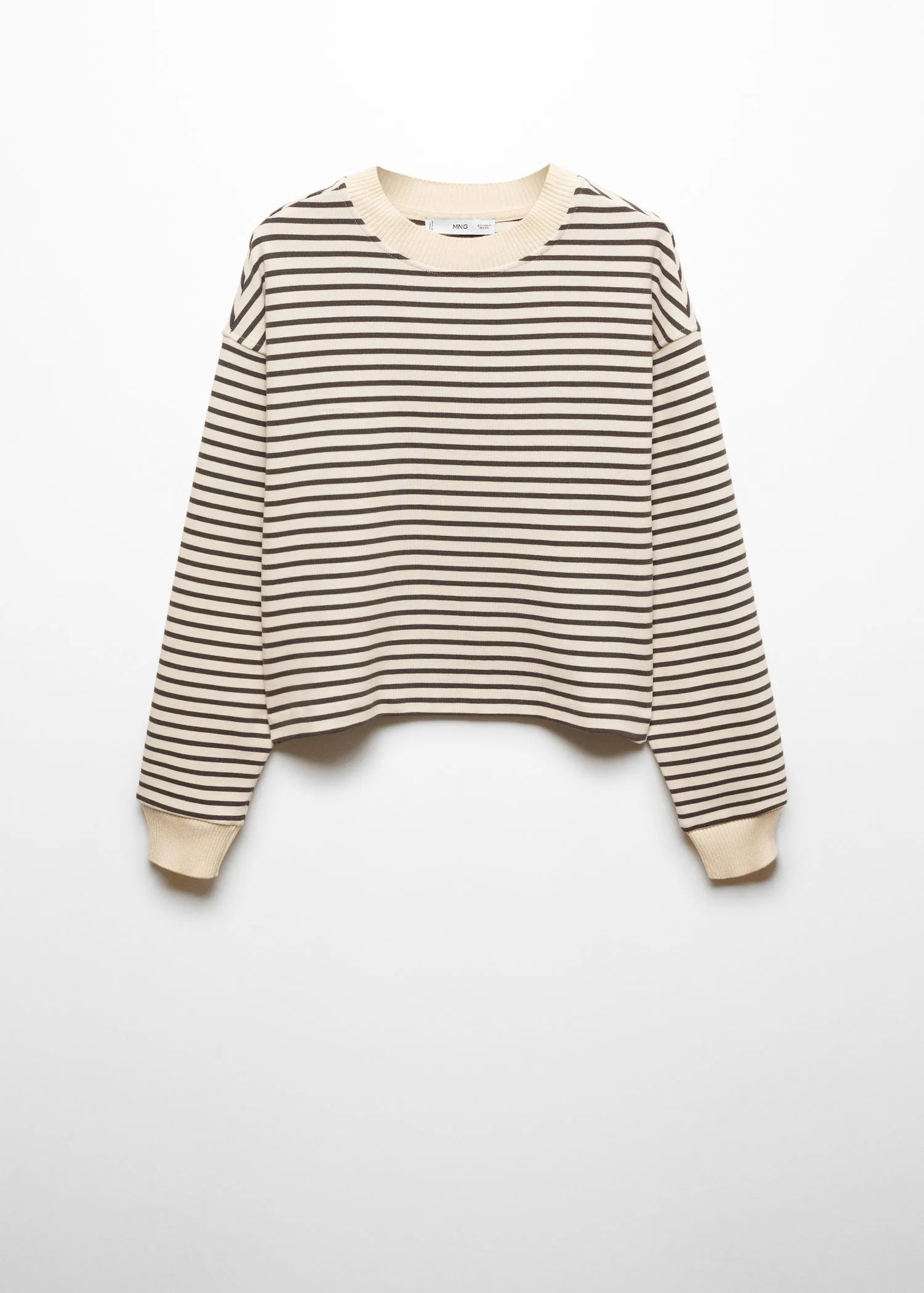 Striped knitted sweatshirt