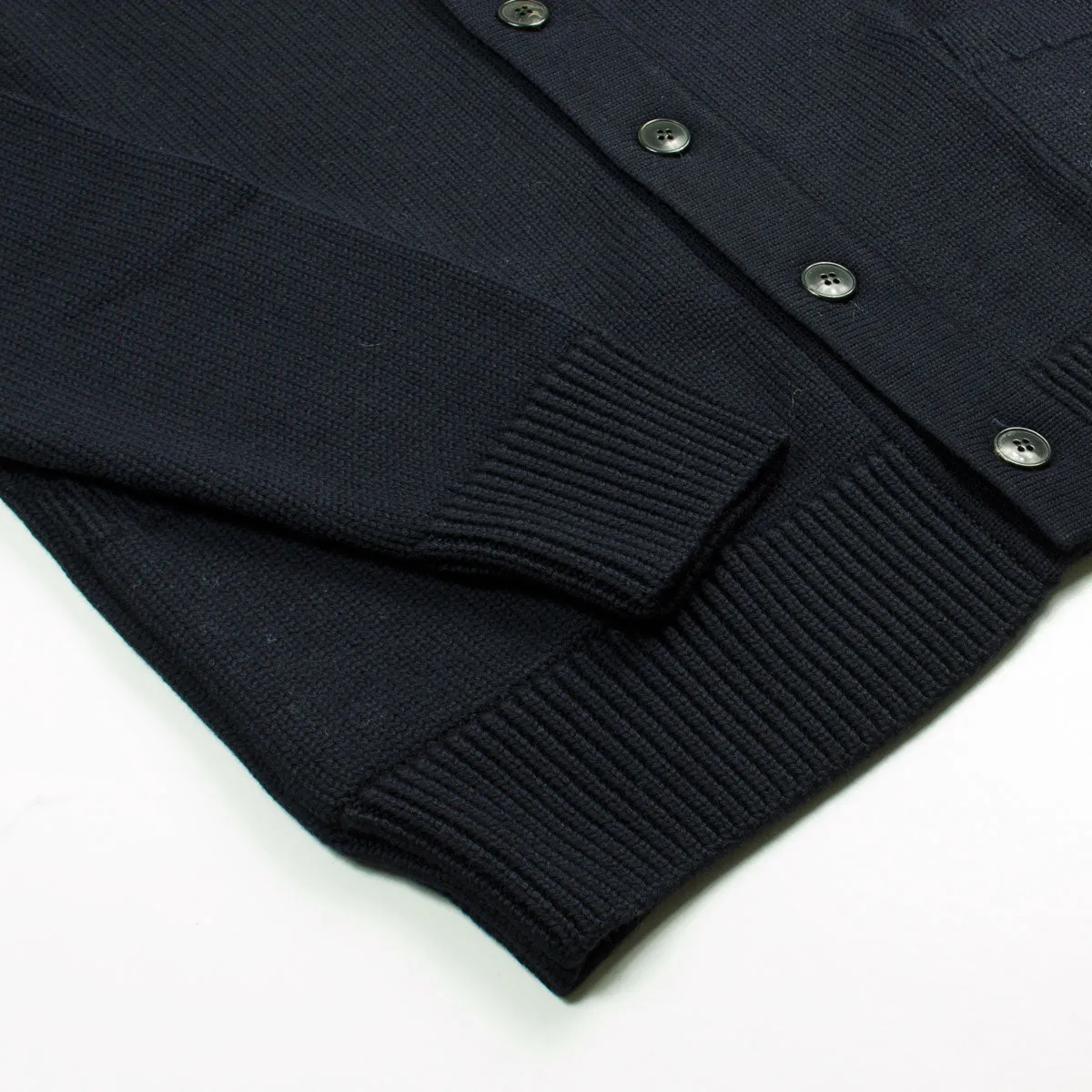 Sunspel - Merino Long Sleeve Cardigan - Navy