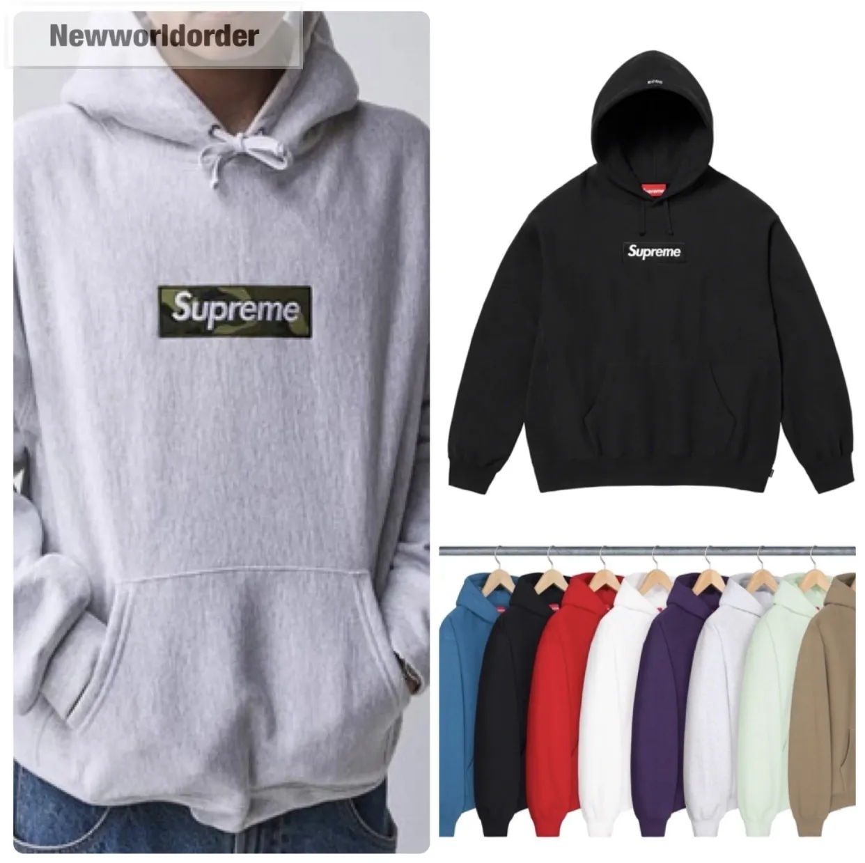 Supreme  |Pullovers Unisex Street Style Long Sleeves Logo Hoodies