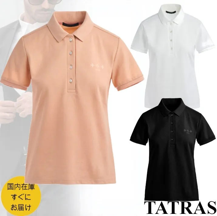 TATRAS  |Pullovers Plain Cotton Short Sleeves Logo Polos