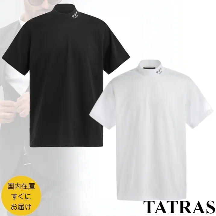 TATRAS  |Pullovers Plain Cotton Short Sleeves Logo T-Shirts