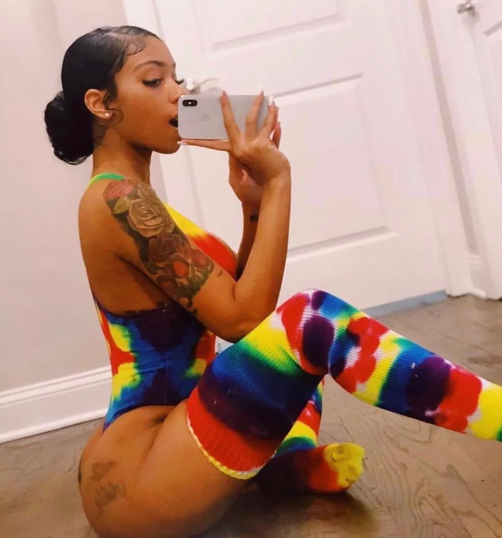 Tie-Dye Bodysuit W/ Socks