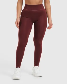 Timeless High Waisted Leggings | Mulled Wine