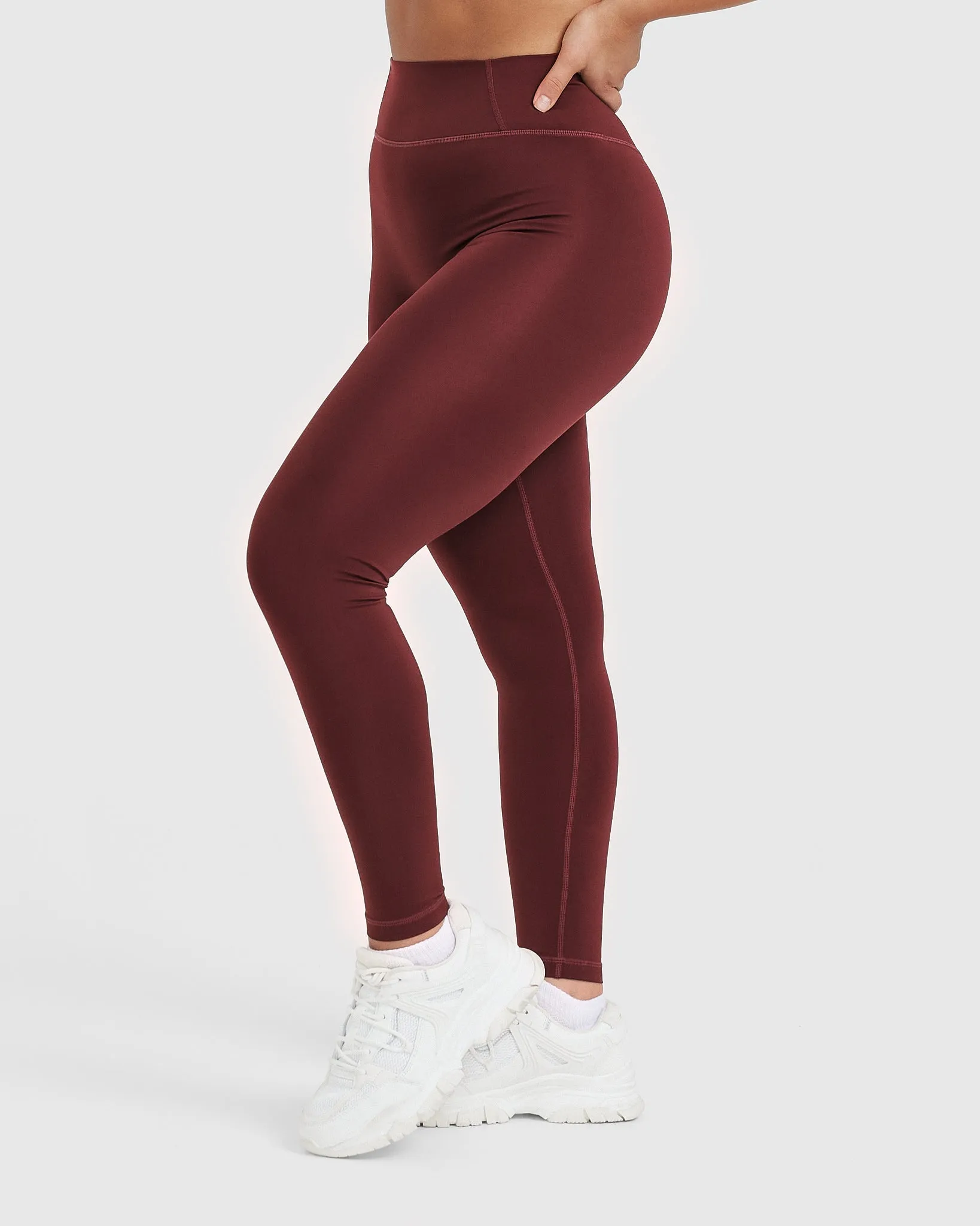 Timeless High Waisted Leggings | Mulled Wine