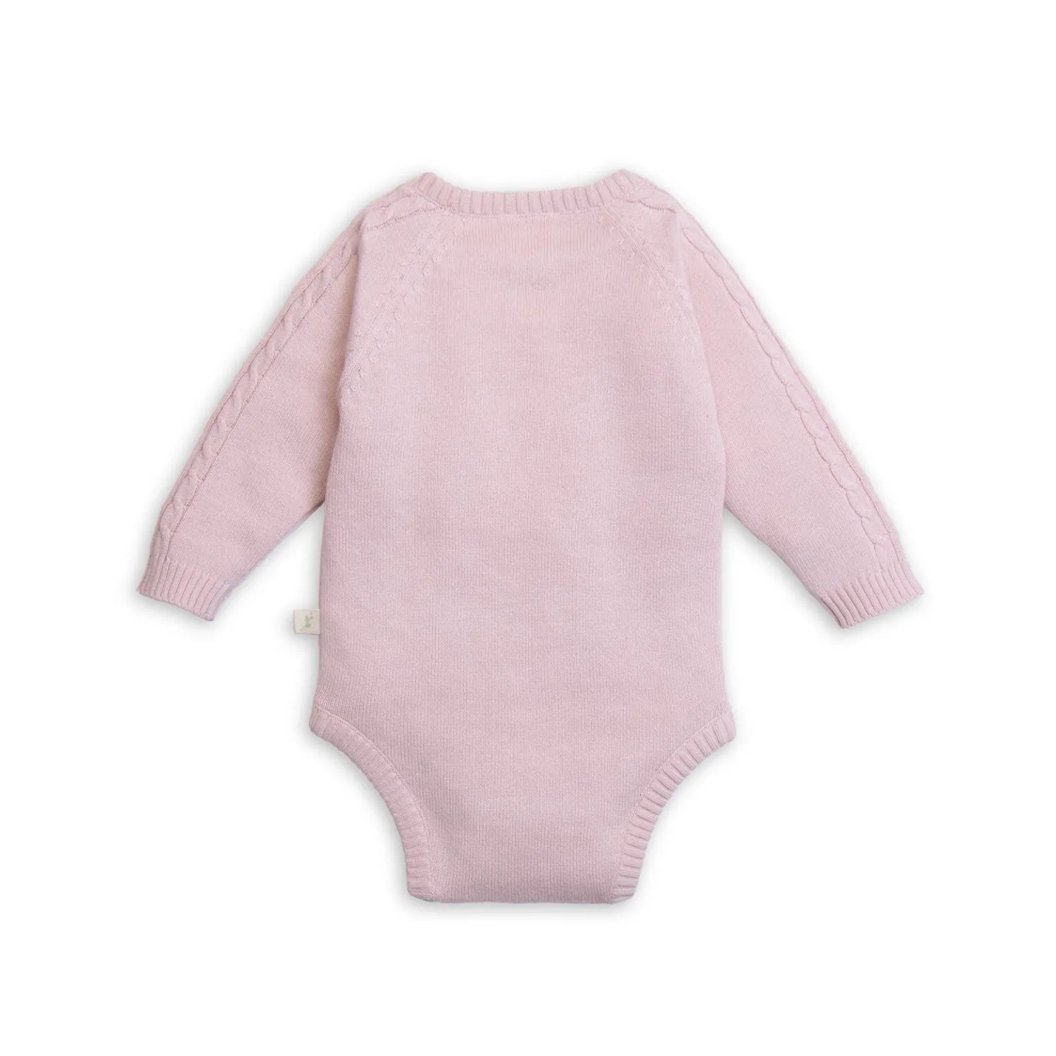 Tiny Twig Bodysuit Cable Knit - Lotus