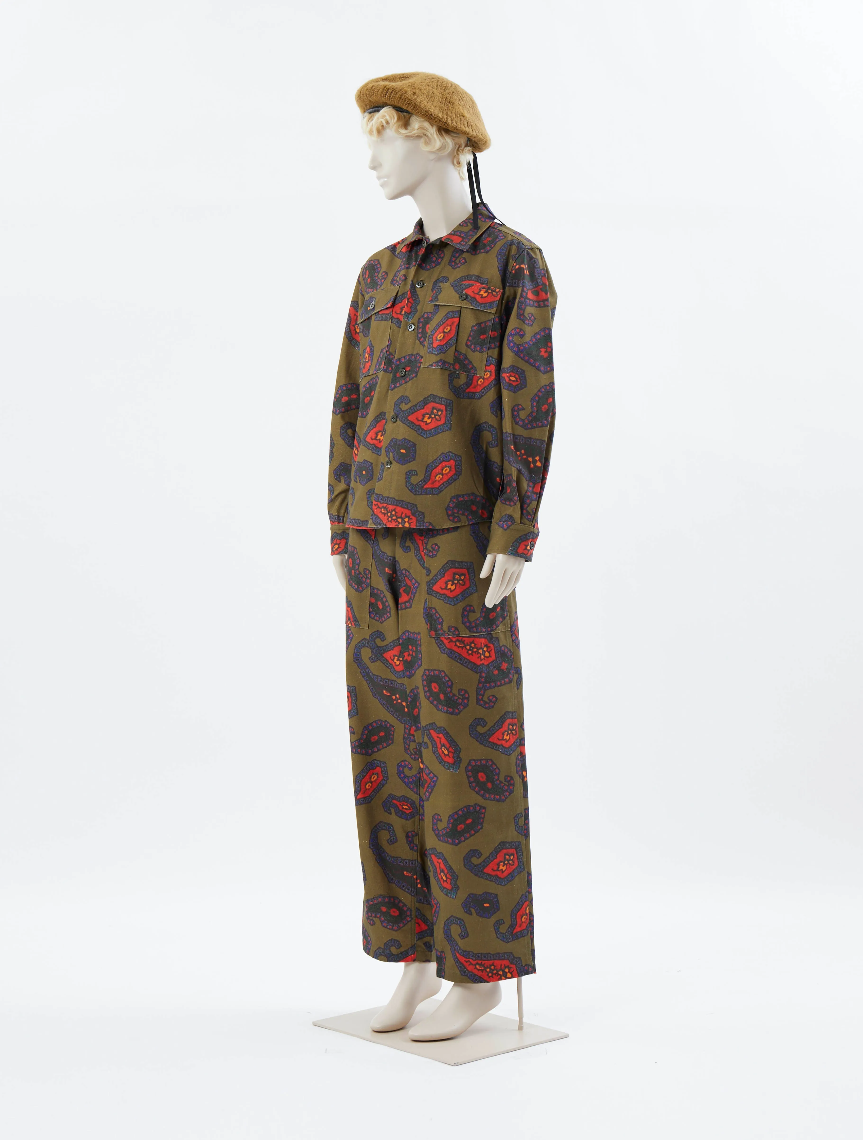 Toga Pulla Cotton Gabardine Print Pants