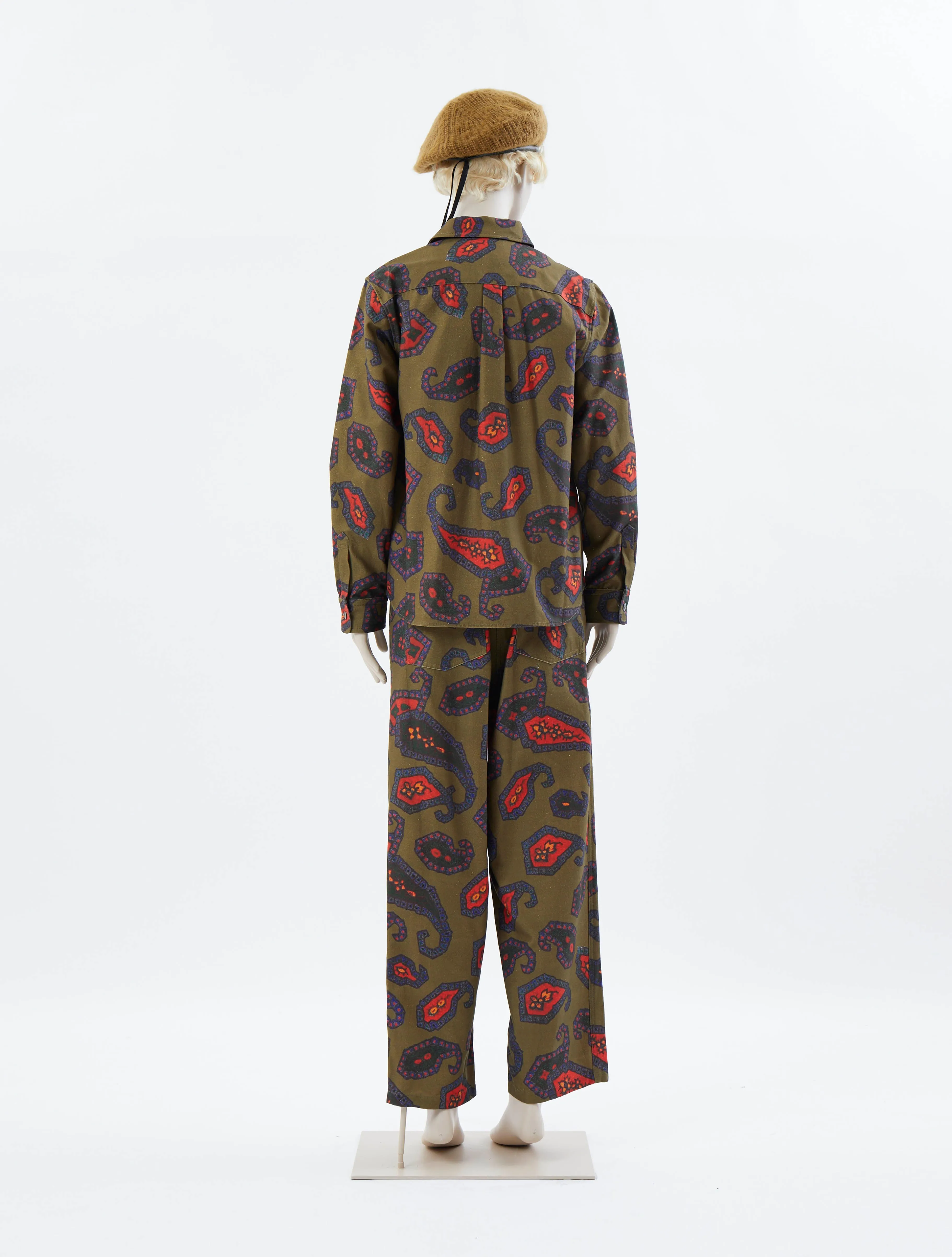 Toga Pulla Cotton Gabardine Print Pants