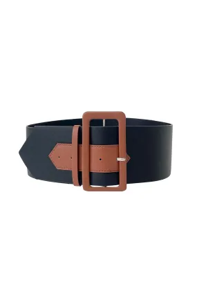 TRELISE COOPER - Buckle Down Belt Black/Camel