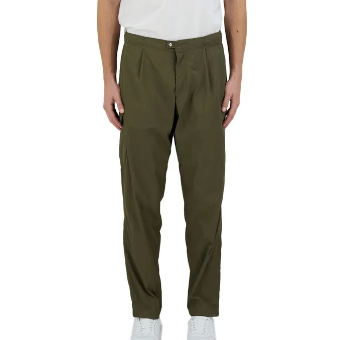 TROUSERSE IN ULTRALICHT CREASE Man Light Military