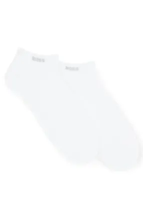 Two-pack of ankle-length socks in stretch fabric