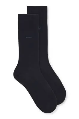 Two-pack of socks in an Egyptian-cotton blend