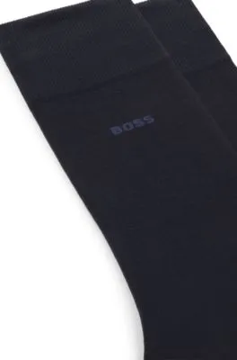 Two-pack of socks in an Egyptian-cotton blend