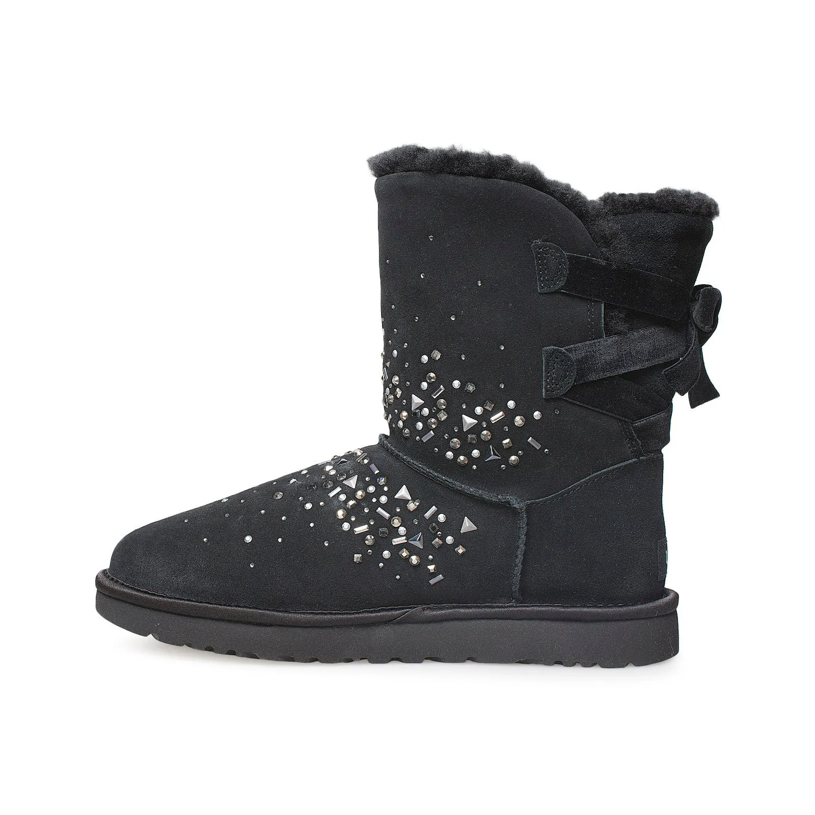 UGG Classic Galaxy Bling Short Black Boots - Women's