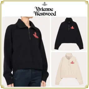 Vivienne Westwood  |Casual Style Long Sleeves Plain Cotton Logo