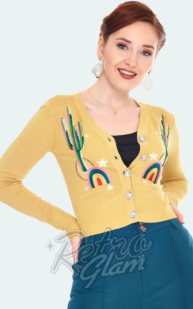 Voodoo Vixen Tina Cactus Rainbow Cardigan - S left only