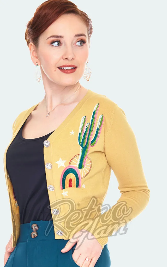 Voodoo Vixen Tina Cactus Rainbow Cardigan - S left only