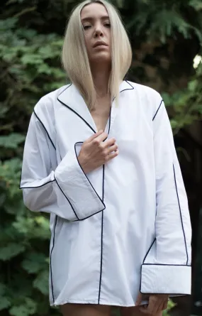 White Blouse With Long Sleeves