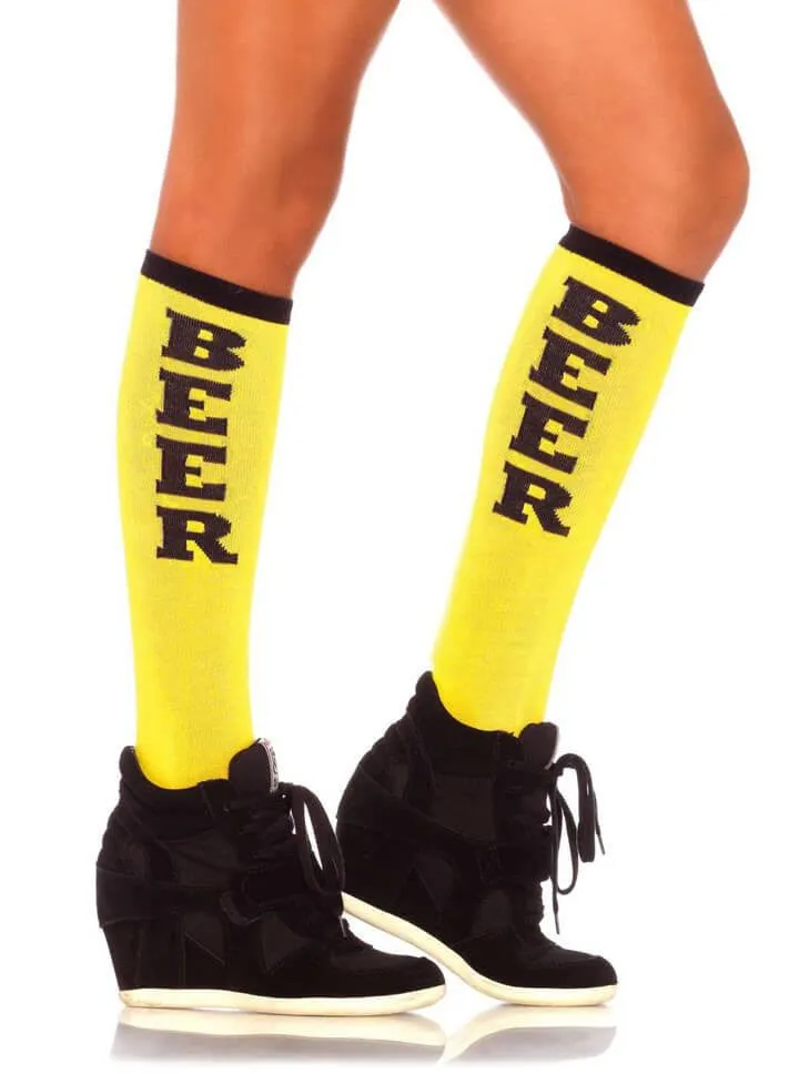 Women's Beer Run Knee High Socks