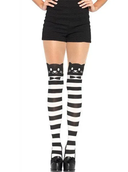 Women's Fancy Cat Pantyhose