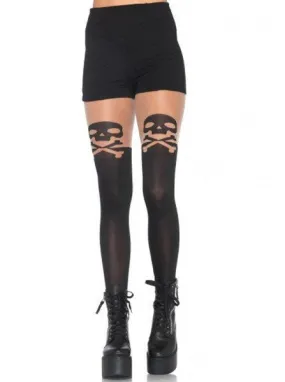 Women's Skull & Crossbones Pantyhose