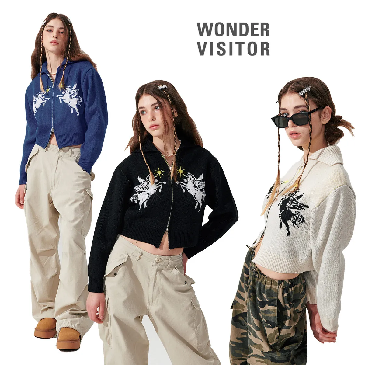 WONDER VISITOR  |Long Sleeves Cardigans