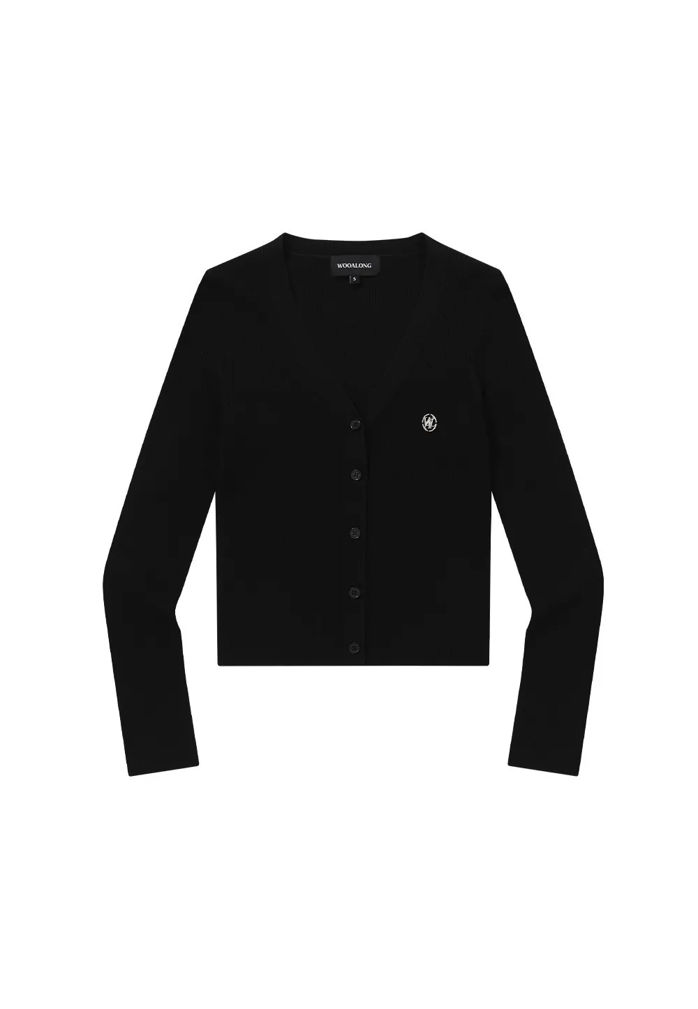 WOOALONG  |Street Style Long Sleeves Plain Logo Cardigans