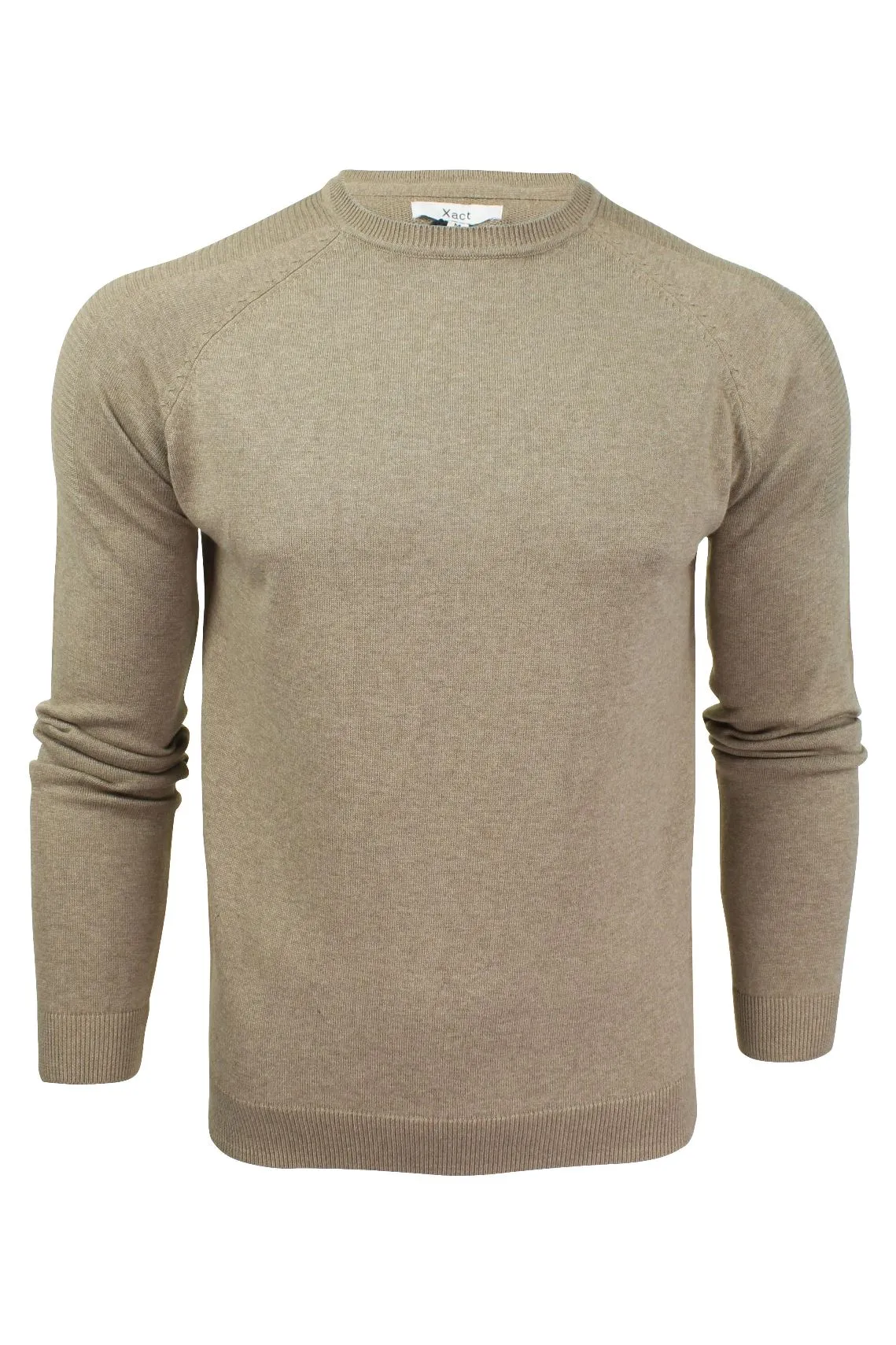 Xact Men's Cotton Raglan Crew Neck Jumper