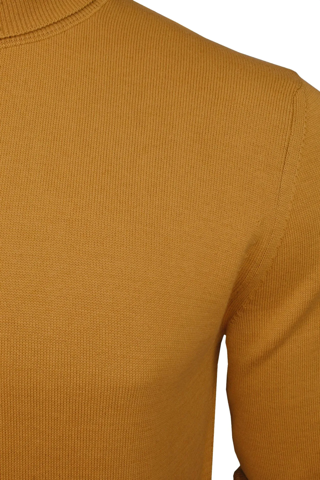 Xact Mens Roll Neck Jumper - 100% Cotton - Long Sleeved