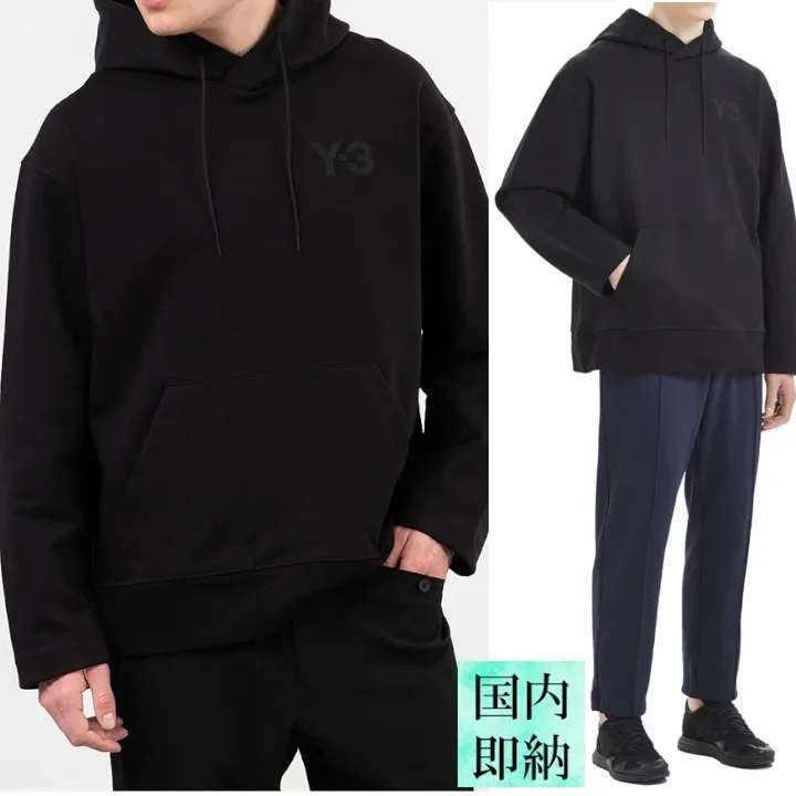 Y-3  |Pullovers Long Sleeves Cotton Logo Designers Hoodies