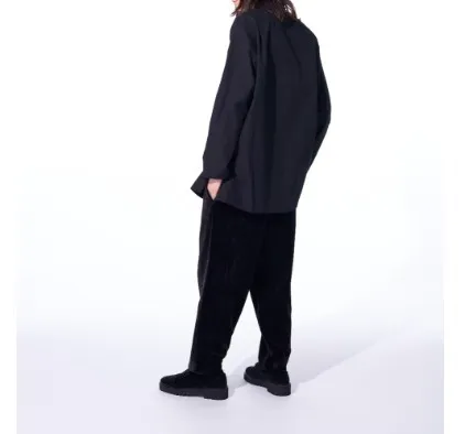 Yohji Yamamoto  |Unisex Linen Street Style Long Sleeves Plain Cotton