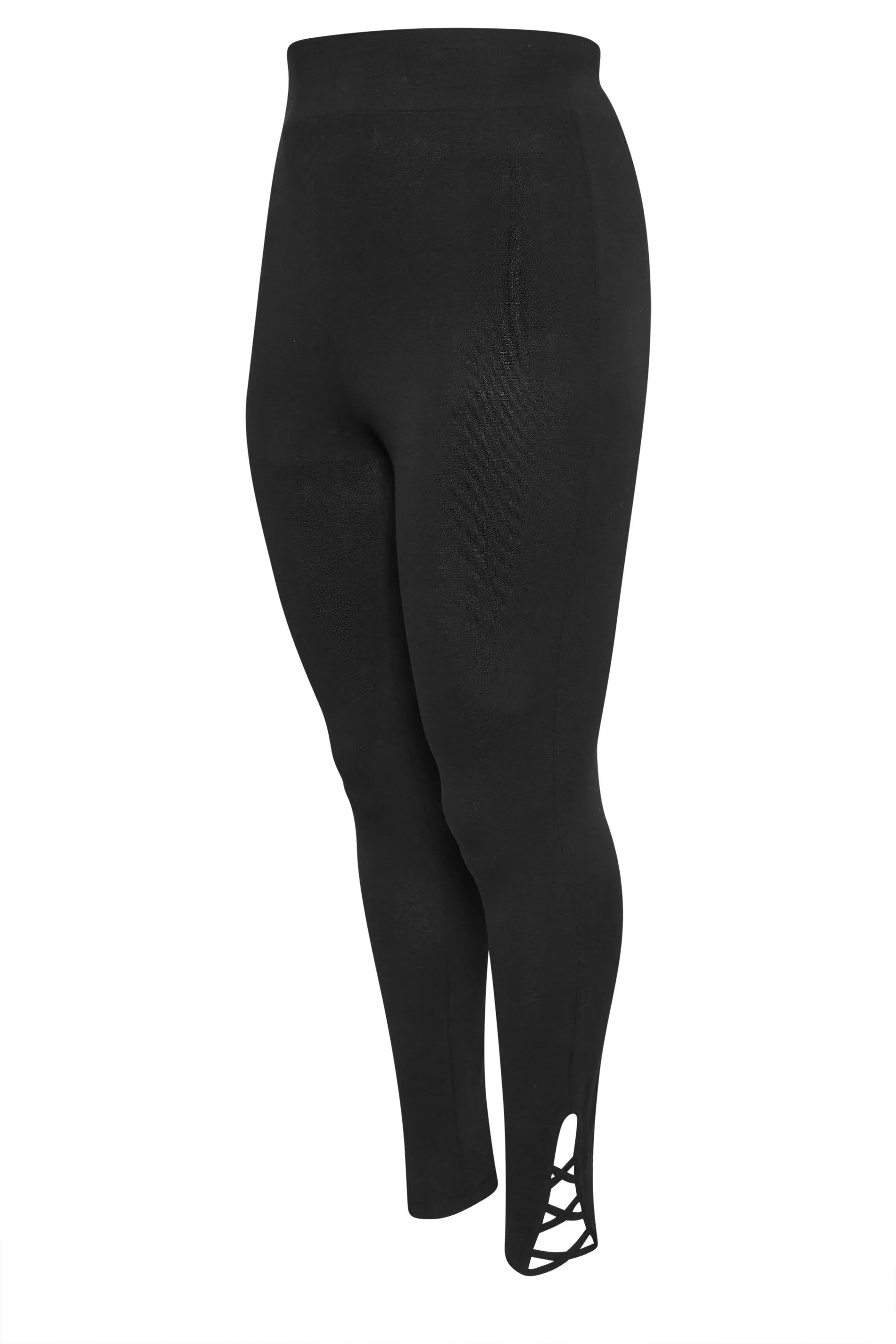 YOURS Curve Black Cut Out Leggings