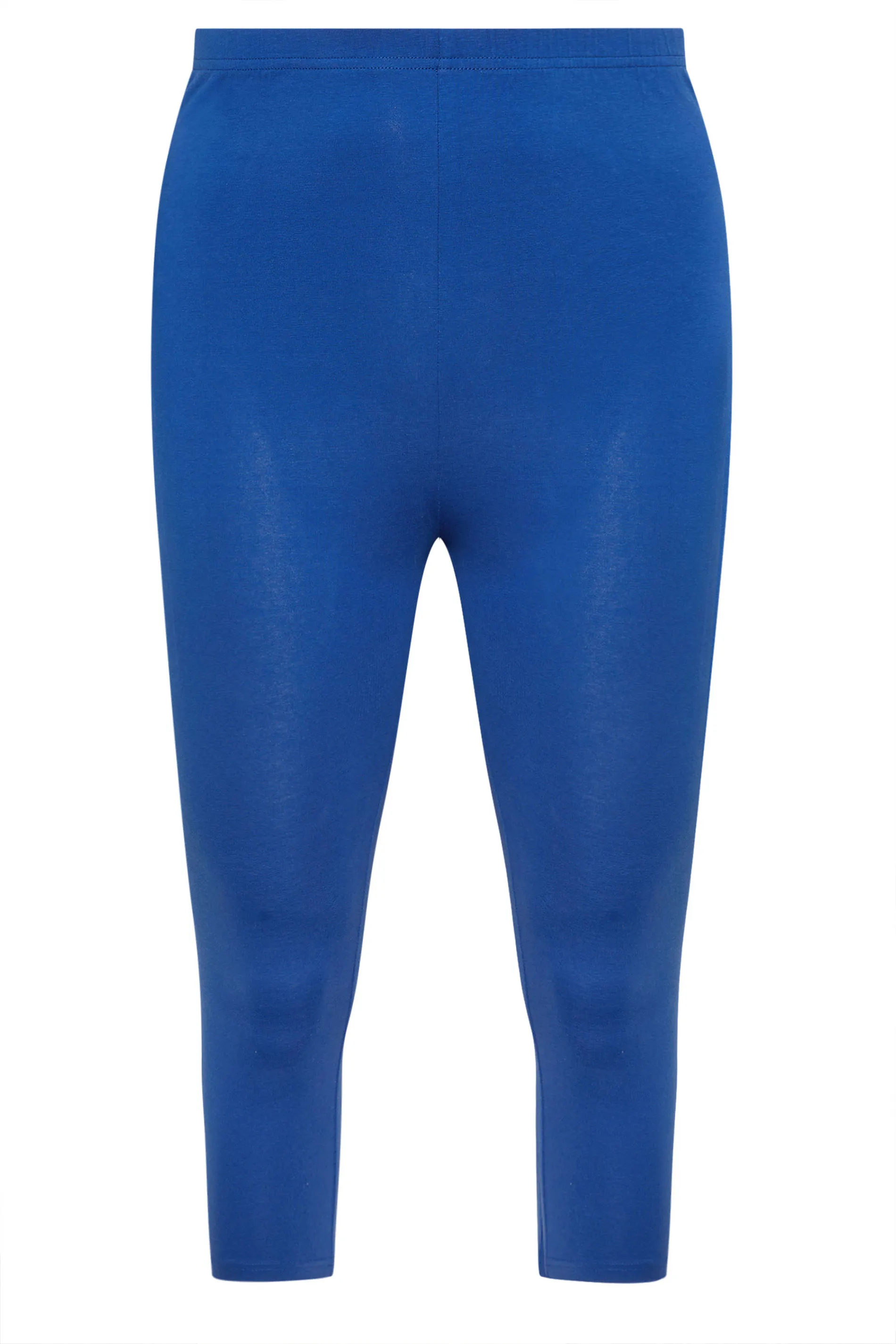 YOURS Curve Cobalt Blue Cropped Leggings