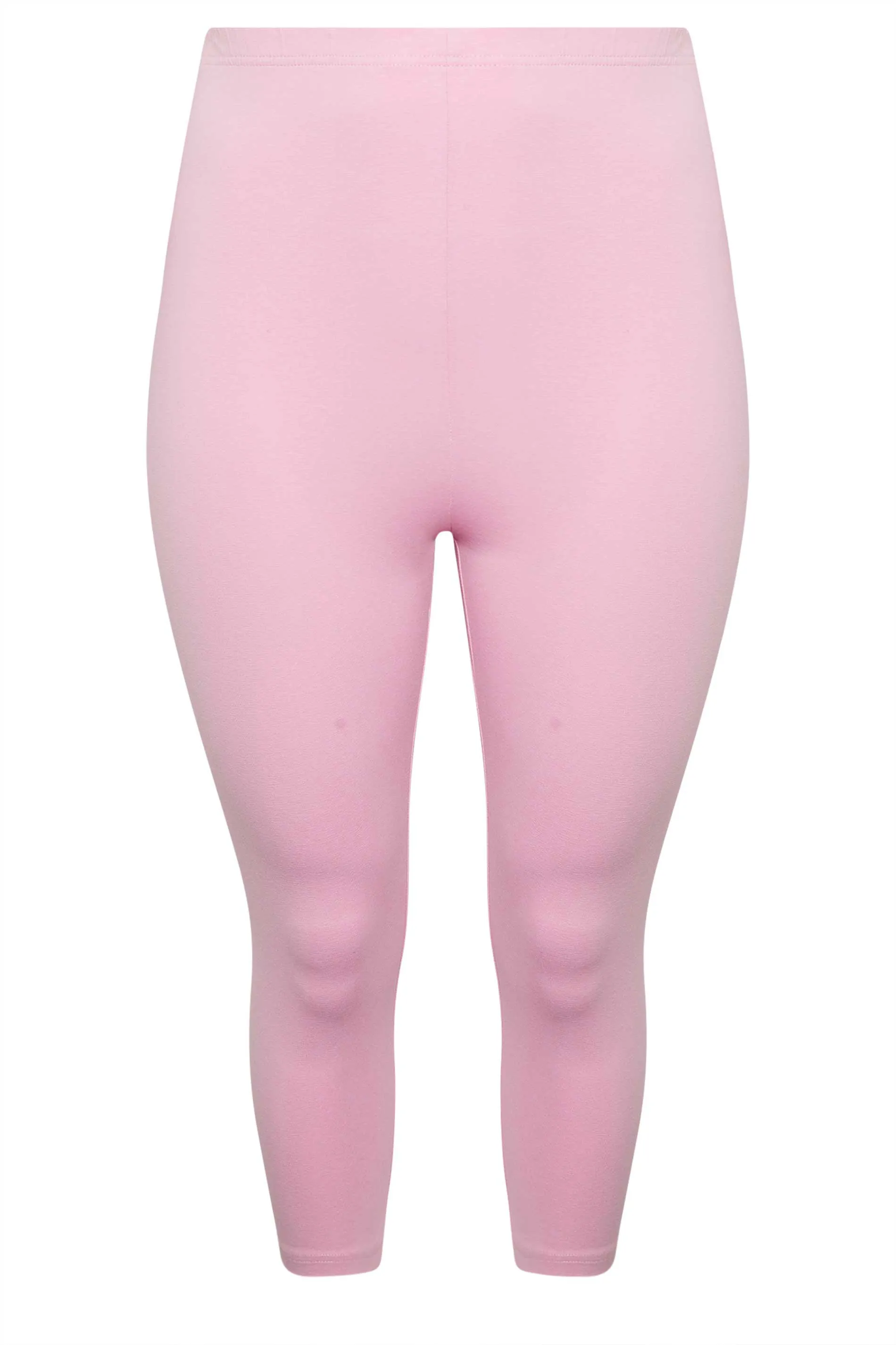 YOURS Curve Light Pink Cropped Leggings