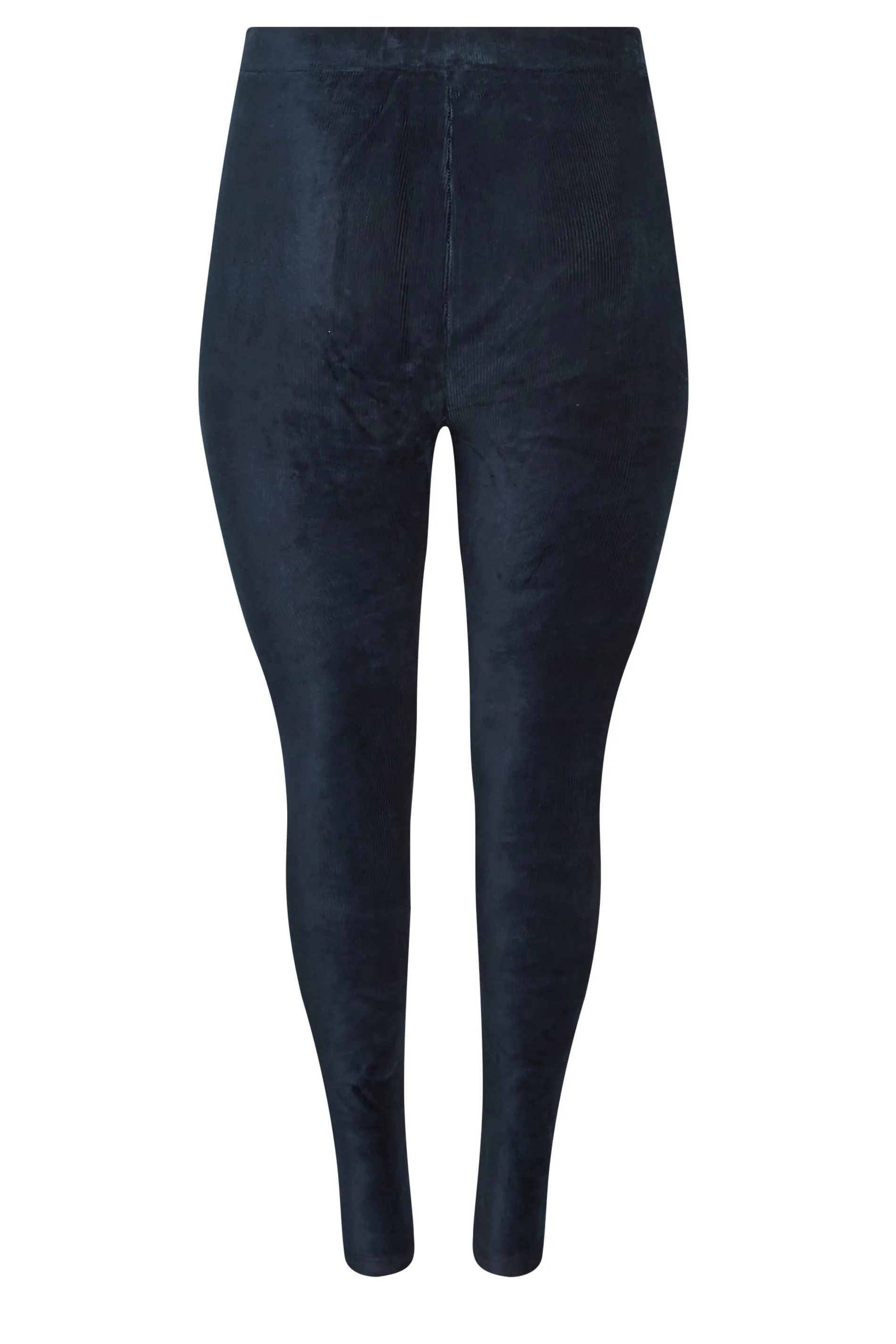 YOURS Curve Navy Blue Cord Leggings