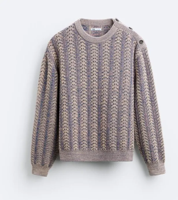 ZARA  |Long Sleeves Cotton Sweaters