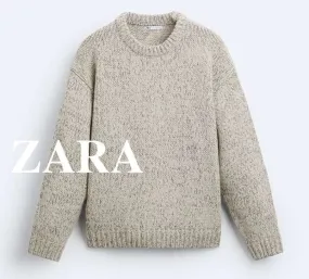 ZARA  |Pullovers Wool Long Sleeves Sweaters